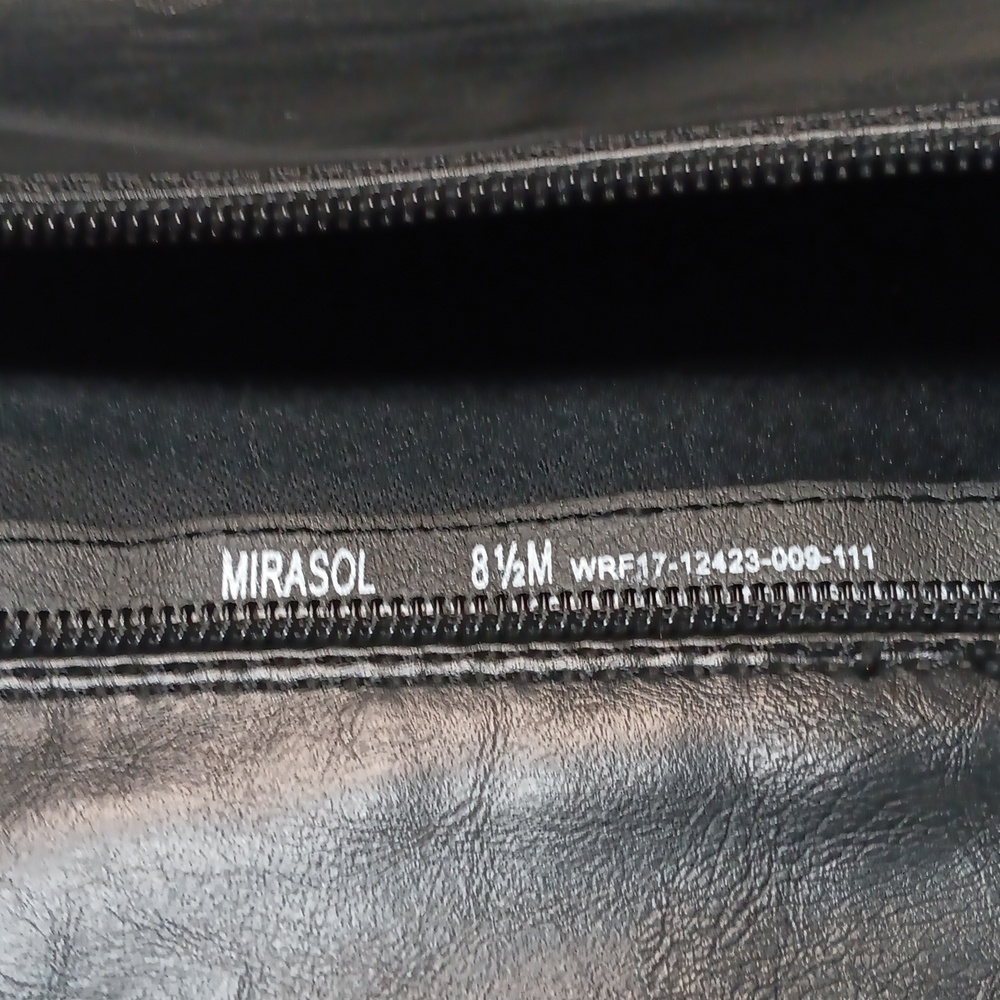 Wear Ever Mirasol Black Riding BootsKnee High Boots Riding Boots y2k Sz 8.5 - Picture 3 of 4